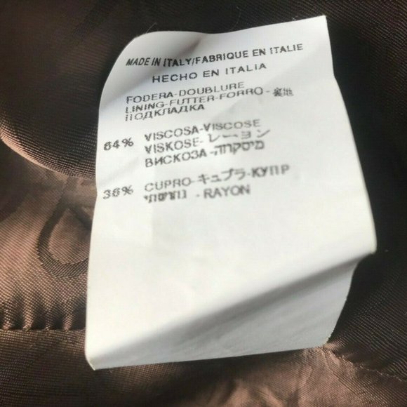 VALENTINO PANTS SUIT DECORATIVE POCKETS BROWN  2 - Picture 6 of 7